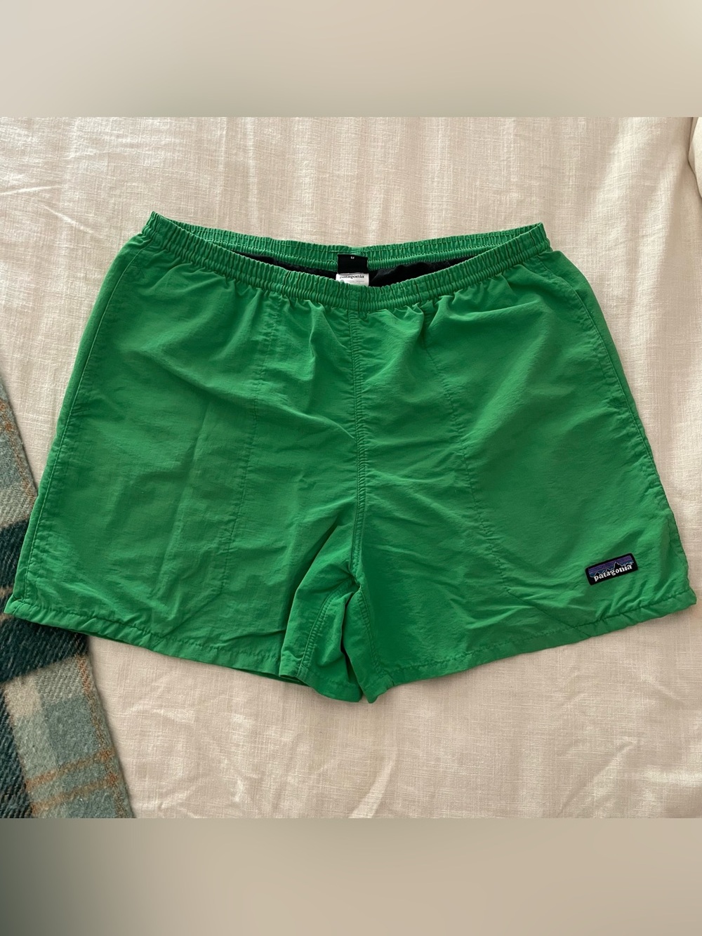 Patagonia Men’s Baggies Lined Shorts Medium Green 4” Inseam Outdoors 57019